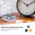 thumbnail image 3 of MasteelfCA 3PCS Pill Storage Holder 4 Compartment Sealing Pill Case for Home Travel Nursery, 3 of 8