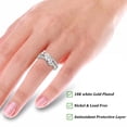 thumbnail image 5 of APSVO S925 Sterling Silver Plated Love Heart Rings for Women CZ Eternity Promise Wedding Band Engagement Rings Birthday Mothers Day Jewelry Gifts Her Mom Girlfriend Wife Adults Teen Ideas, 5 of 7