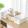 thumbnail image 4 of Promotion!Storage Organizer Storage Basket Makeup Box Desktop Snack Storage Box Plastic Cosmetic Storage Box, 4 of 6