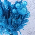 thumbnail image 6 of Gymnture christmas 4 Artificial Pine Branches Blue Glitter Xmas DIY Craft, 6 of 10