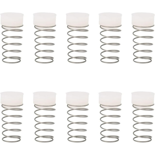 10pcs Spring Check Valve, Rubber Material Good Long Life Replacement Check Valve for Air Compressors