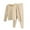 Beige-women pajama set, variant on RongHuan Thermal Pajiama Set for Women Fleece Lined Long Sleeve Crewneck Top and Bottom Set Loose Fit Pants