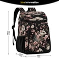 thumbnail image 2 of Backpack Cooler lunch bag 36 Can Capacity Insulated Bag for Camping, Beach, Hiking & Travel Watercolor Opossum Pattern, 2 of 7