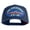 Navy, variant on USS Yorktown CV 10 Blue Patched Solid Cotton Twill 5 panel Mesh Back Cap - Black OSFM