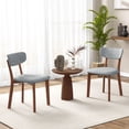thumbnail image 3 of Juego de sillas de comedor Costway de 2/4 Tapizadas Con Respaldo Medio de madera maciza de caucho, 3 of 3