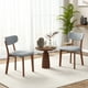 thumbnail image 3 of Juego de sillas de comedor Costway de 2/4 Tapizadas Con Respaldo Medio de madera maciza de caucho, 3 of 3