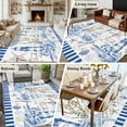 thumbnail image 6 of 6x9 Area Rugs for Living Room, Coastal Blue Non Slip Area Rugs for Kitchen Bedroom Entryway, Ocean Nautical Lighthouse Starfish Anchor Washable Carpet Runner Rug Floor Mats for Bedroom Home Decor, 6 of 9