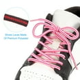 thumbnail image 3 of Uxcell 27.6 x 5/32 Inch Dual Colored Round Boot Laces Shoelaces, Black Red 4 Pairs, 3 of 6