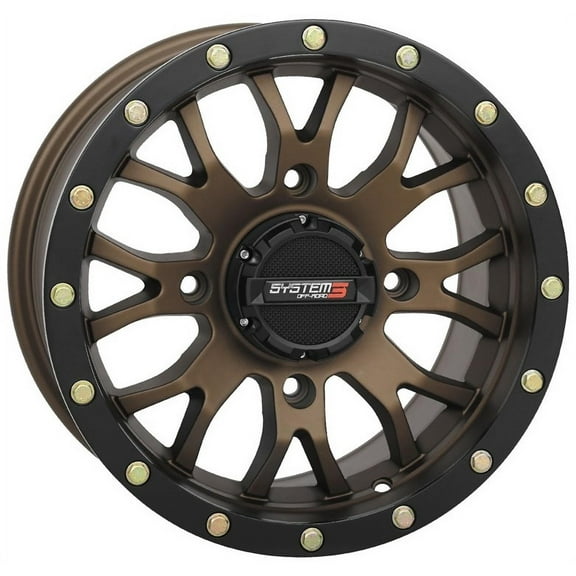 System 3 ST-3 14x7 ATV/UTV Wheel - Bronze (4/156) 5 2 [14S3-1256]