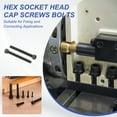 thumbnail image 5 of Uxcell 25 Pcs M5 x 50 mm Hex Socket Head Cap Screws Bolts 12.9 Grade Carbon Steel Socket Drive Screws Black Oxide Full Threads, 5 of 7