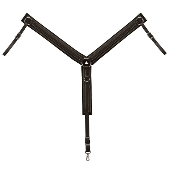 Weaver Trail Gear Horse Leather Webb Breast Collar Black