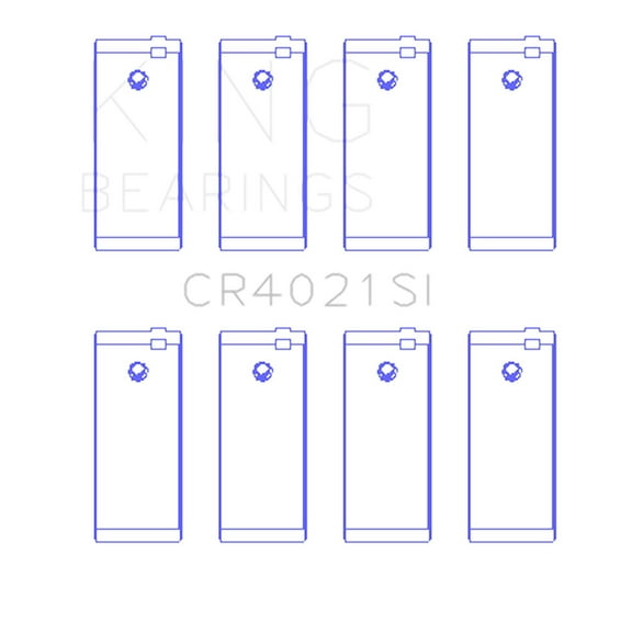 King Engine Bearings Cr4021Si Connecting Rod Bearing Set For Escort 1.9 1987/89