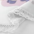 thumbnail image 3 of 60 Inch Round Tablecloth with White Lace Trim Fall Table Cover for Elegant Dining Decor Pastel Colors Unicorn, 3 of 8