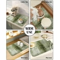 thumbnail image 6 of Sage Green Dish Drying Mat for Kitchen Counter, Super Absorbent Quick Dry Coffee Bar Mat Pad Thin Diatomaceous Sink Mat Non Slip Dish Drainer Mat 23.5x15.5 Modern Abstract Minimalist Painting Art, 6 of 6