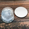 thumbnail image 4 of 3.93 inches (100 mm) DIY SUBLIMATION BLANKS White Round Fabric Felt Neoprene Coasters, Set of 10pcs, 4 of 4