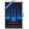 thumbnail image 3 of Geometric Neon Wall Poster, 22.375" x 34", Framed, 3 of 6