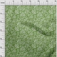 thumbnail image 3 of oneOone Rayon Green Fabric Jacobean Silhouette Flower Craft Projects Decor Fabric Printed By The Yard 56 Inch Wide, 3 of 4