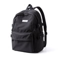 thumbnail image 2 of Mochila negra para mujer, mochila impermeable para la escuela secundaria, mochila de viaje liviana, mochila universitaria básica clásica, se adapta a 15,6 pulgadas, 2 of 5