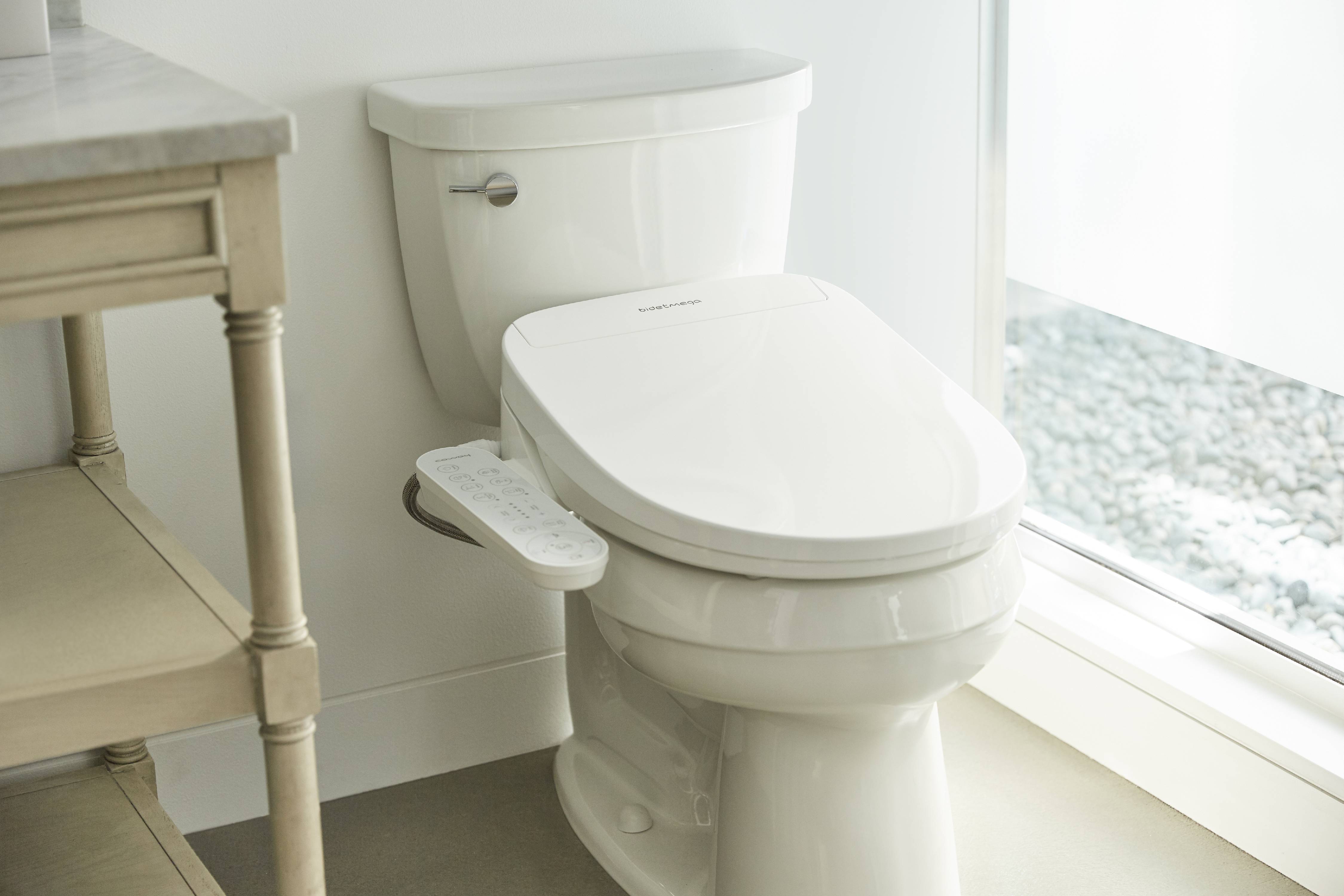 Coway Bidetmega 200 Smart Electronic Bidet Seat with Innovative i-WAVE Technology For Rounded Toilet Bowl - image 5 of 6