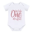 thumbnail image 2 of IDOPIP Baby Girls Boho Rainbow 1st Birthday Outfit Romper + Tutu Skirt with Diaper Cover Tulle Bloomers + Headband 3PCS Cake Smash Dress Clothes Set for Photo Prop 1 Year Dusty Pink Letters, 2 of 8