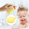 thumbnail image 1 of Cepillo de de de silicona Depurador corporal de masaje suave para la Amarillo shamjiam Cepillo de baño de masaje, 1 of 9