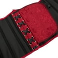 thumbnail image 4 of Womens Underbust Corset Plus Size Gothic Corset Cincher Medieval Corsets for Women Jacquard Vintage Waist Corset Top Winered Size 2XL, 4 of 6