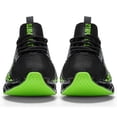 thumbnail image 3 of Sneakers for Men Slip on Fashion Sport Running Tennis Athletic Walking Shoes Gym Runner Trail Shoes Black Green Size 9.5, 3 of 13