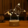 thumbnail image 2 of Luz de noche Led 3D de Pokémon para niños, figuras de Anime de juguete, lámpara de mesita de noche de Pikachu Linda para niños, decoración de dormitorio, regalo de cumpleaños, nuevo, 2 of 5