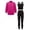 Black, variant on Daznico 3 Piece Girls Outfits Long Sleeve Top with Sleeveless Shirt and Leggings Tween Coordinated Casual Wear Comfy School,11-12 Years
