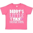 thumbnail image 3 of Inktastic Daddy's Little Tax Deduction Pink Hearts Boys or Girls Toddler T-Shirt, 3 of 5
