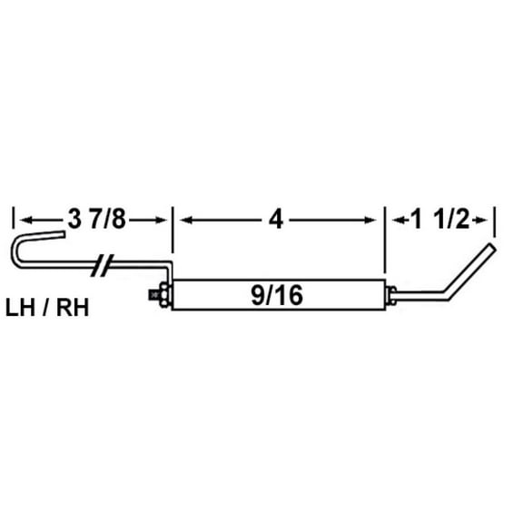 Crown 21182-02 Set Of Replacement Electrodes For Ducane DMR-15A With 7" Blast Tube