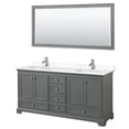 thumbnail image 6 of Wyndham Collection WCS202072DDEC2UNSM70 Deborah 72" Free Standing Double Basin Vanity Set, 6 of 6