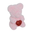 thumbnail image 4 of Esquirla Valentine's Bear Home Centerpiece Lovely Valentines Day Gifts Creative Valentines Day Decoration Holding Heart for Girlfriend Pink White, 4 of 8