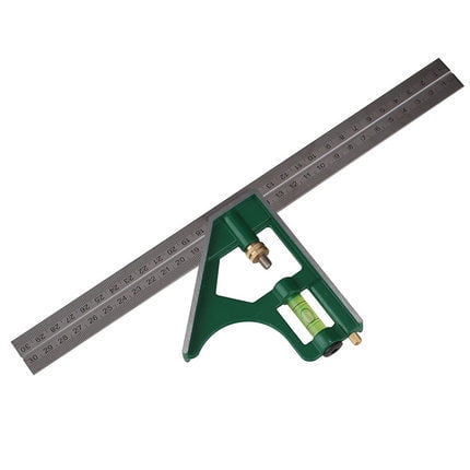 HUSERYT 12 inch 300mm Adjustable Combination Square Angle Ruler 45 / 90 ...
