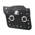 thumbnail image 2 of Bolsa de sillín de motocicleta de cuero negro fresco de 2 piezas Bolsa de equipaje Bolsa de sillín Soledad Bolsa de sillín, 2 of 9