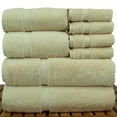 thumbnail image 2 of Luxury Hotel & Spa Quality, Highly Absorbent 100% Turkish Cotton, 750+ GSM, Eco Friendly Towel, Bathroom and Kitchen Dobby Border Towels, 2 Bath Towel, 2 Hand Towel, 4 Washcloths (8 Piece, Beige), 2 of 3