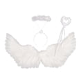 thumbnail image 4 of Ala de Ángel Cosplay disfraz de hada infantil ala para actuación festiva de cumpleaños 65cmx35cm Yuyangstore Ala del ángel, 4 of 8