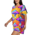thumbnail image 2 of Xecao Magic Mushrooms print Swimsuit for women, Summer-ready, sporty style.Quick-dry fabric. Many sizes & colors., 2 of 9