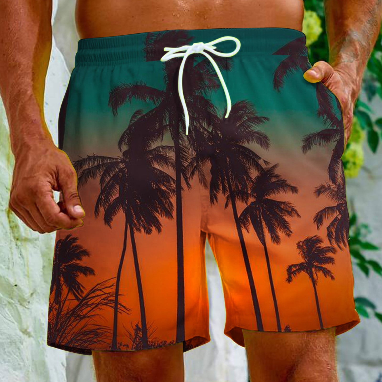 Meichang Mens Swim Trunks Lightweight Beach Shorts Quick Dry