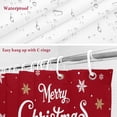 thumbnail image 6 of Merry Christmas Bathroom Shower Curtain Vintage Xmas Trees Stars Winter Snowflakes Red Waterproof Washable Shower Curtains for Bathtub Bath Decor with Grommets and Hook 36 X 72 Inch, 6 of 8