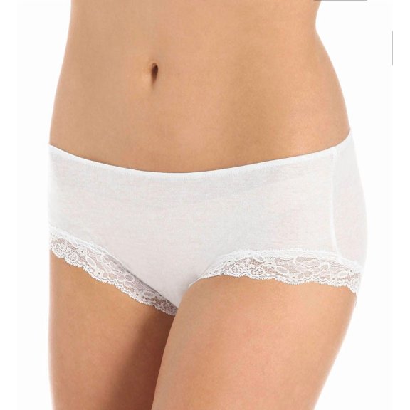 Women's Only Hearts 50840 Organic Cotton Hipster Panty (White S)