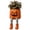 Pumpkin, variant on BBilaBu Halloween Skeleton Dangling Leg Planter, Resin Character Succulent Pot with Sitting Figure Design for Shelf, Window Sill, Desktop, Mantel and Seasonal Halloween Home Decoration
