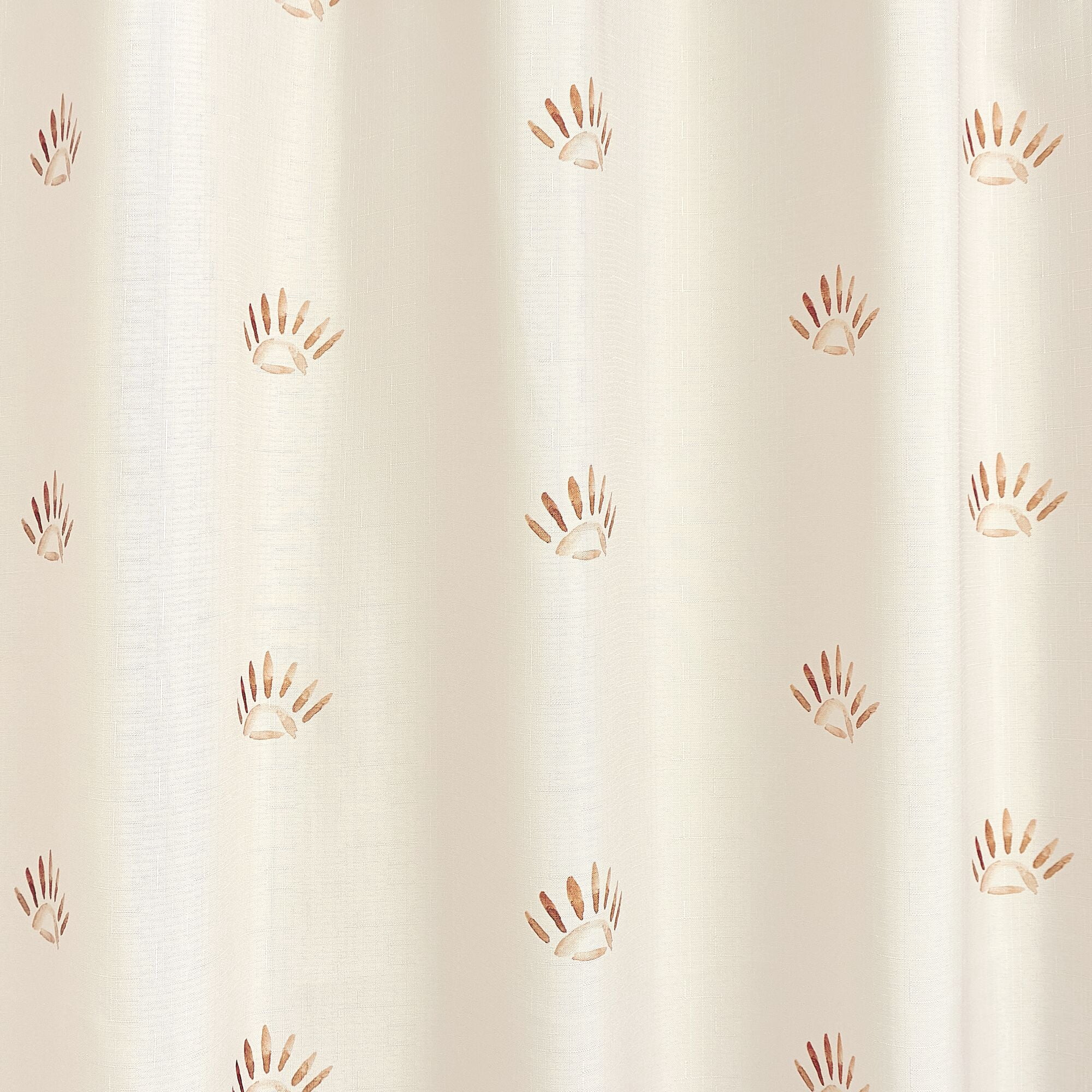 iDesign Sunrise Polyester Shower Curtain, 72" x 72", Sunrise Yellow
