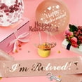thumbnail image 5 of YANSION Retirement Gifts for Women, Retirement Decorations Rose Gold Retired Crown Crystal Tiara, I'm Retired Sash, Happy Retirement Balloons, Cake Topper for Retirement Party Leaving Gifts, 5 of 8