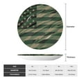 thumbnail image 2 of Zufioo Jungle Green Camo USA Flag Print Bone China Decorative Plate, Ceramic Dinner Plate with Stand Ceramic Decoration Homewares-8in, 2 of 6