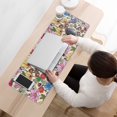 thumbnail image 3 of Long Mouse Pads for Desk,Pioneer Flower Floral Print Pattern Desk Mats on Top Of Desks, Desk Mouse Pad Extra Large with 3mm Non-Slip Base and Stitched Edge for Gaming,Office,Work,Home 31.5"x11.8", 3 of 6