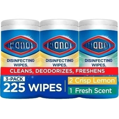 Disinfecting Wipes Value Pack Bleach Free Cleaning Wipes - 75ct/3pk