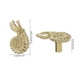 thumbnail image 2 of AURARMLET Bouton en Laiton Nautilus Doré pour Armoire et Commode 1Pcs, 2 of 8