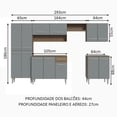 thumbnail image 3 of Cocina Integral Completa Modular Madesa Emilly 293cm MG 02, 3 of 5