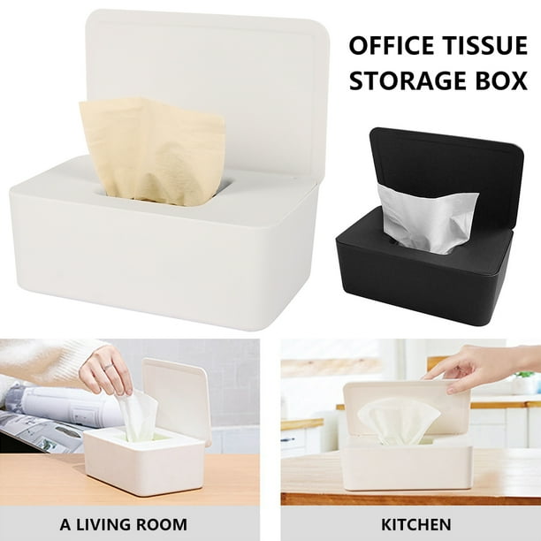 Gpoty Tissue Storage Box Dustproof Wet Wipes Napkin Dispenser Holder Storage Organizer with Lid